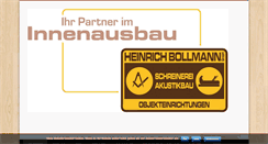 Desktop Screenshot of bollmann-innenausbau.de